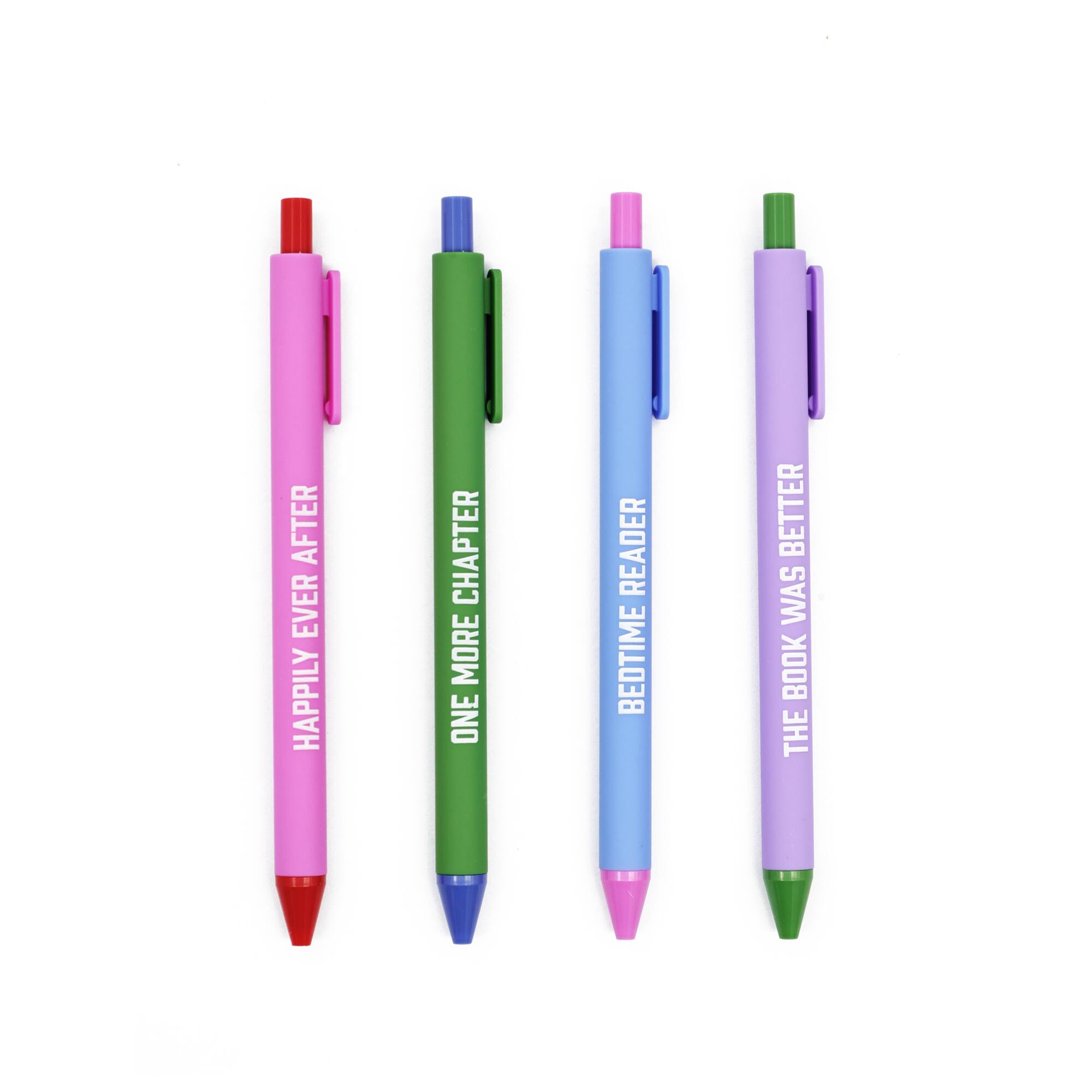 Bookish Ballpoint Pens, 4ct. by Fab Finds